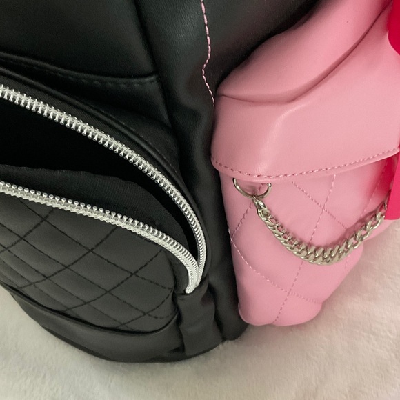 InquisitorMaster Backpack • Pink & Black Bow Bag • Alex / The Squad Merch - Picture 3 of 8